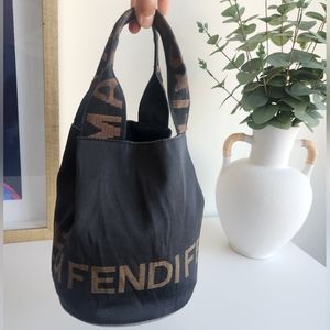 Fendi Roma Vintage Nylon bucket bag